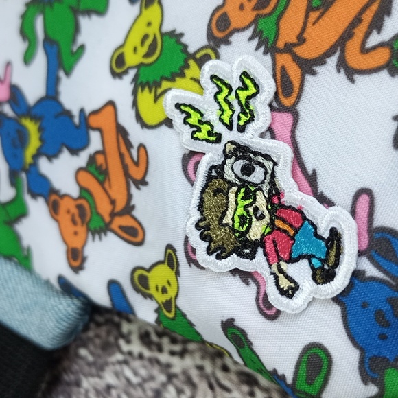 Reworked "Grateful Dead Bears" Denim Benny Bag Fanny Pack - Picture 2 of 8